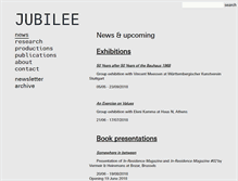 Tablet Screenshot of jubilee-art.org